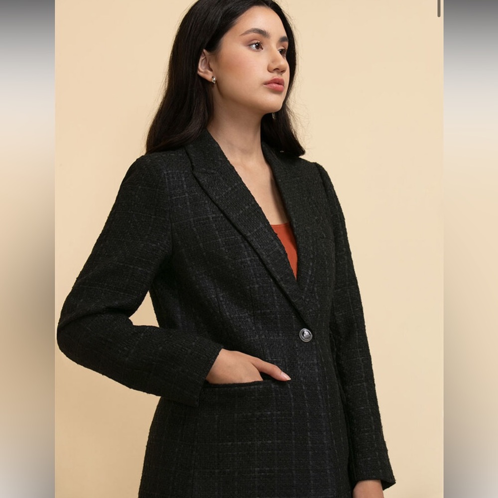 New Ricki’s Single Button‎ Boucle Blazer Jacket